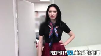 Porn PropertySex - Beautiful realtor ed into sex renting office space Blow