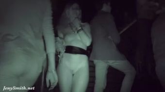 Italiano Got naked in a dark corner of a club. Caught!...