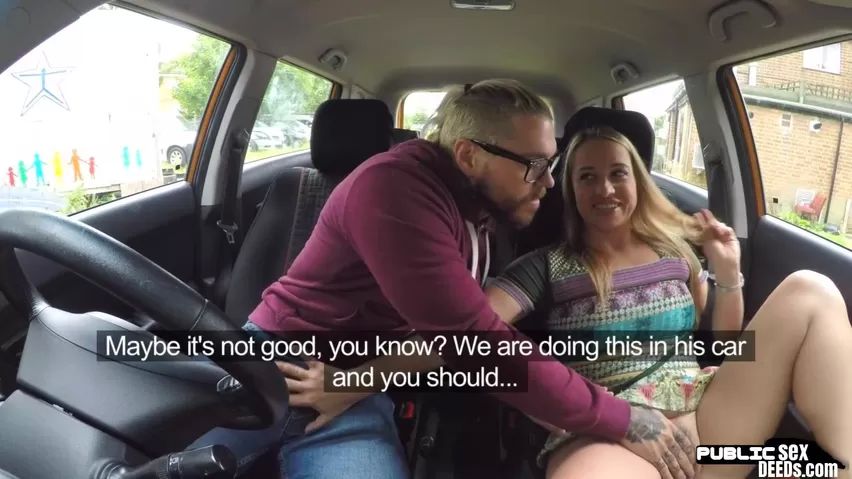 Sucks British teen fingered in car before missionary sex in POV Asstomouth