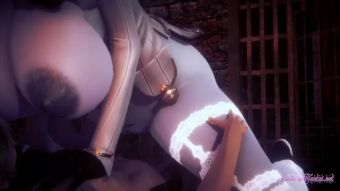 Strange Resident Evil Hentai - Lady Dimitrescu hard sex Cheating Wife