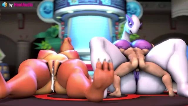 Adolescente Charizard & Lugia get creampied (with sound) 3d animation hentai anime game ASMR furry Pokemons PinkRod