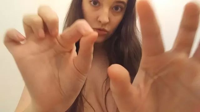 Caliente Nude ASMR! Whispering, Stippling, Mouth Sounds, Hand Movements & TITS! Free Fucking