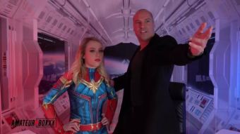 Marido Captain Marvel gets Pounded by Lex Luther - Amateur Boxxx Latex