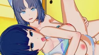 Celebrity Sex Scene Senran Kagura - Yozakura X Futa Yumi 3D Hentai Culito