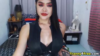 Panocha Amazing Tranny Loves To Masturbate Her Cock Redhead