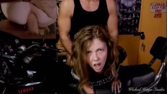 Paxum "Please cum in my ass" Biker Babe Lets Me Fuck Her Perfect Ass Bent Over My Motorcycle PAINAL (Free) Milfs