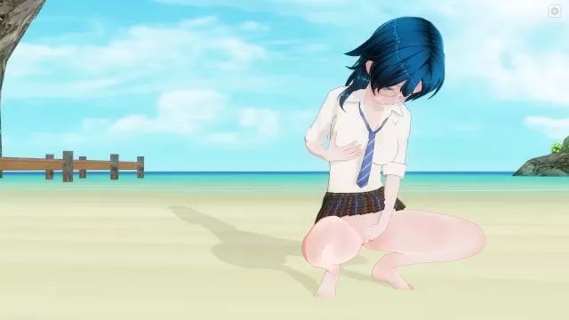 iChan 3D HENTAI Schoolgirl on the beach after school Firefox