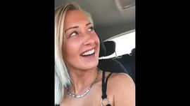 Small Tits Haha, while he has to drive, I fingered my tight pussy Tetas Grandes