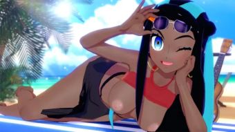Aunt Swimsuit Nessa Fucked near the pool Pokemon [Hentai 3D] Doggystyle Porn