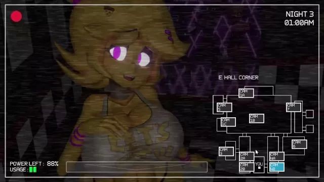 SVScomics Five Nights In Anime 3D #7 We Made it To Night 4 And Foxy FUCK US Gemendo