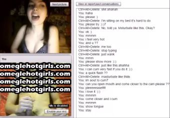 Cum On Face #14 Chatroulette teen opens her mouth for my cum Sexy bikini