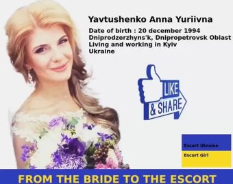 Pale Escort girl Anna Yavtushenko Egbo