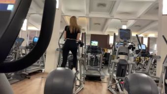 Lovers Quick fuck in the gym. Risky public sex with Californiababe. Step Sister