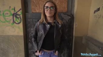 Bigtits Public Agent - She is just 18 but she knows how to suck and fuck a big dick in a basement PornBox