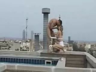 Chilena Roof Top Fuck Monster Cock