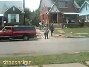 Booty Dude Taunts And Chases Family With A Hammer Lez Hardcore
