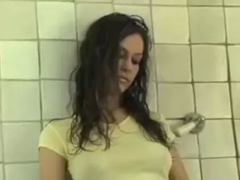 Candid Super Cute Showering Hottie Gets Wet And Wild Load