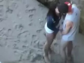 From Horny Teens Caught Fucking On A Beach Redbone