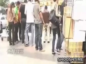 Gay Black Poor Chinese Beggar Has Enormous Legs DDFNetwork