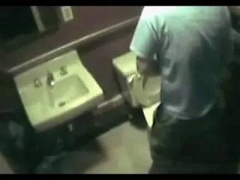 Awesome College Bimbo Banged in Bar Bathroom Red